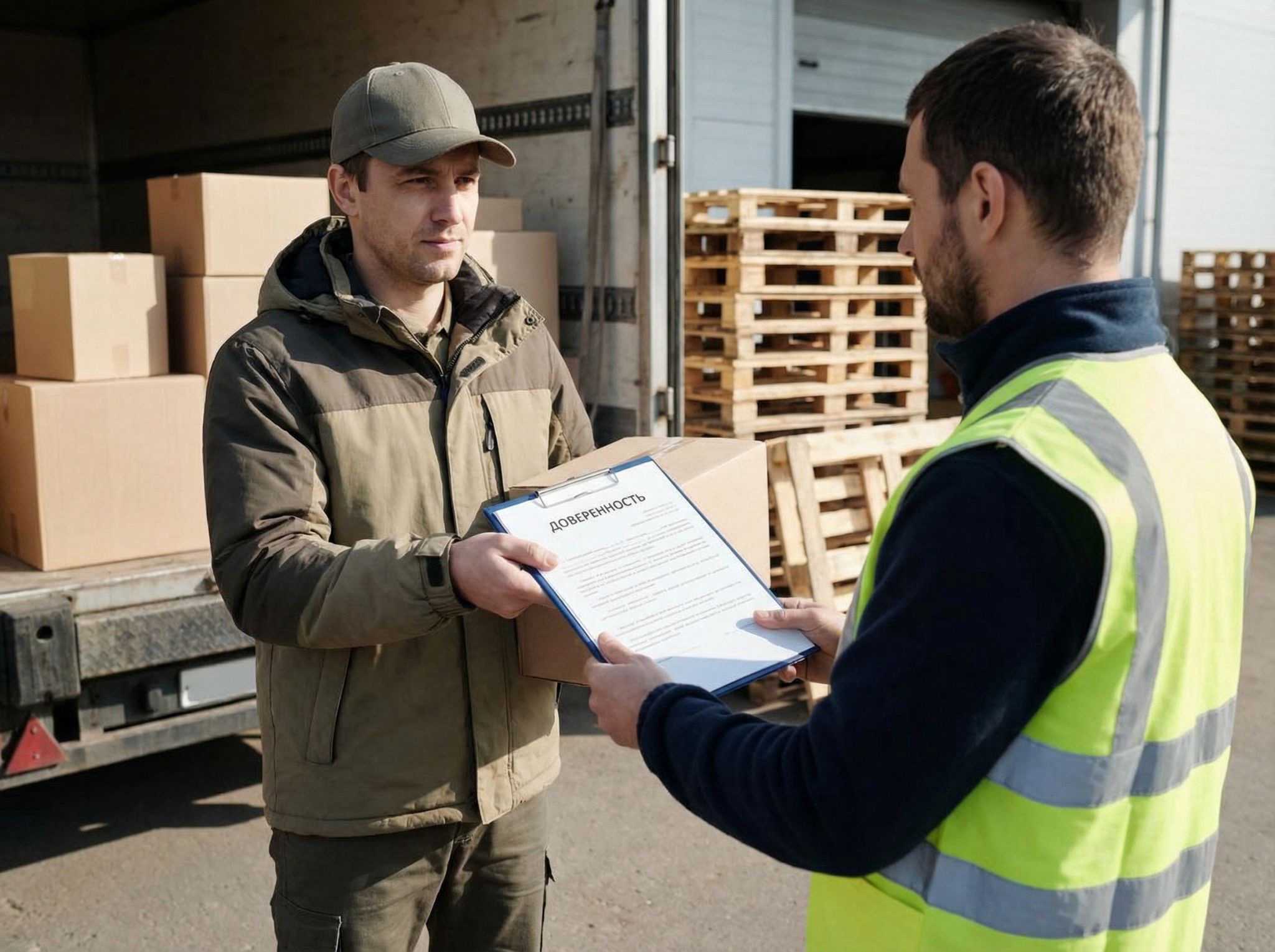 Доверенность на курьера на получение ТМЦ